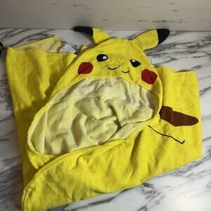 Pokemon Pikachu Bath/Pool/Beach Soft Cotton Terry Hooded, 32”x50" By Franco Kids